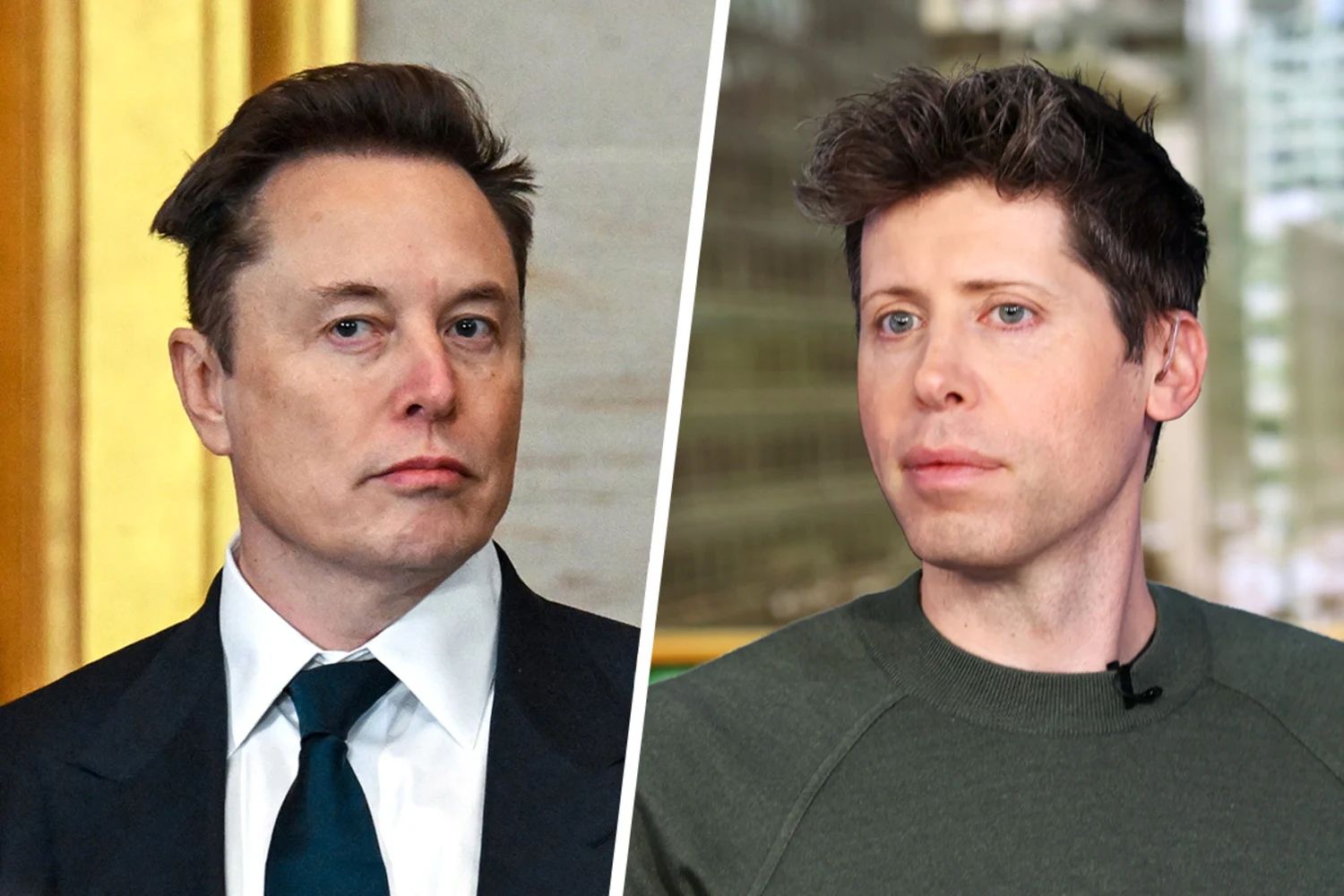 Two technology company founders pictured side by side
